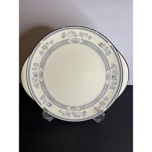 Minton Penrose Handled Cake Plate Fine Bone China England 10.75"